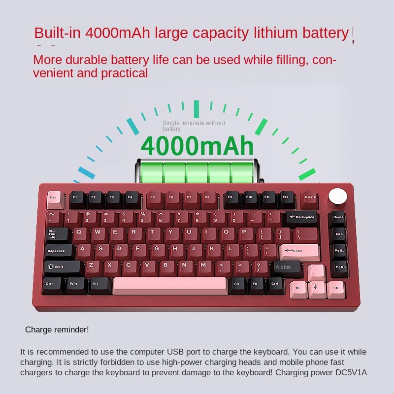 HJSDZHI AL75V2 Mechanical Keyb - Mechanical Keyboard Barebone Aluminum Gasket 75 ulasan dan harga