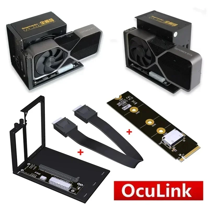 F9G 64Gbps OcuLink to PCIE 4.0 - External Gpu Dock Pcie 4.0 Oculink ulasan dan harga