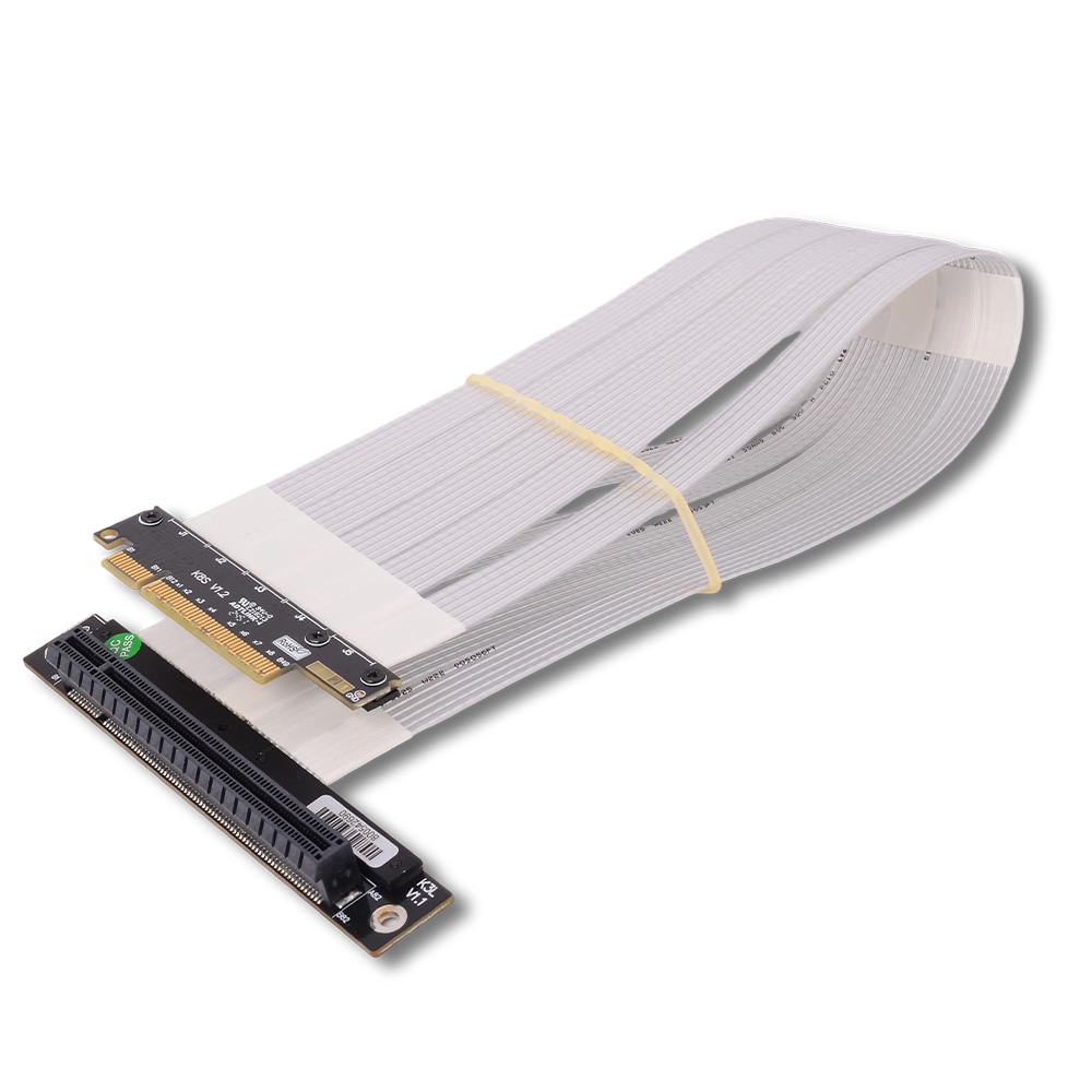 ADT-Link PCI-E 5.0 4.0 3.0 X8  - Pcie 4.0 X16 Riser Cable 90 Degree ulasan dan harga