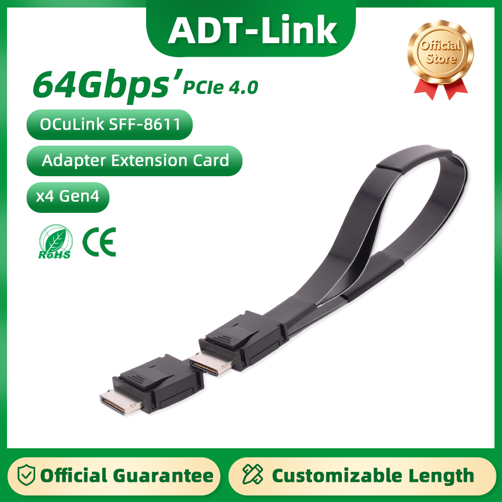 ADT-Link  PCI-E 4.0 X4 SFF-861 - External Gpu Dock Pcie 4.0 Oculink ulasan dan harga