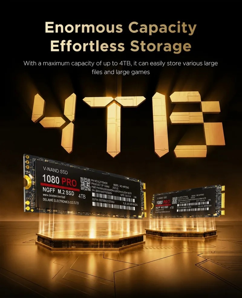 100% Original 1080PRO PCIe 4.0 - M.2 Nvme 4Tb Pcie 4.0 Ssd ulasan dan harga