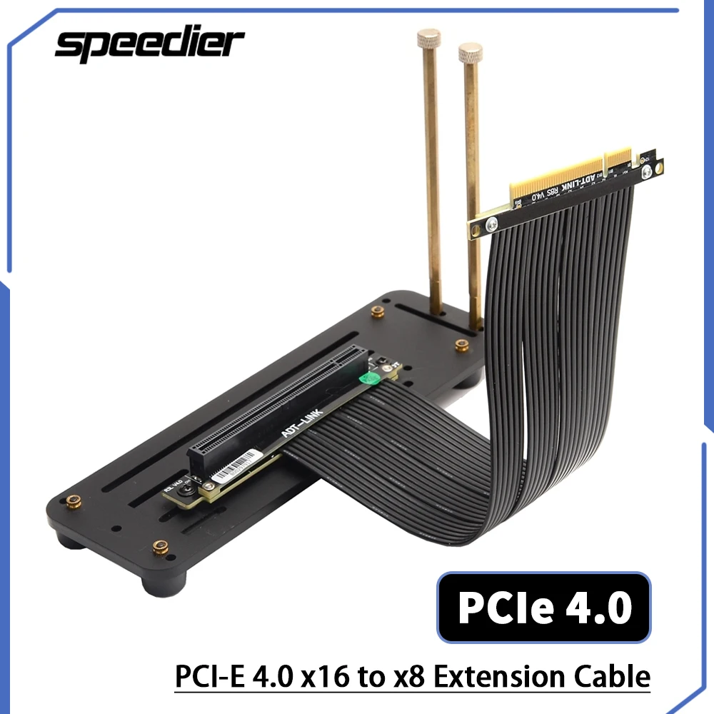 Riser PCI Express 4.0 X8 To X1 - Pcie 4.0 X16 Riser Cable 90 Degree ulasan dan harga