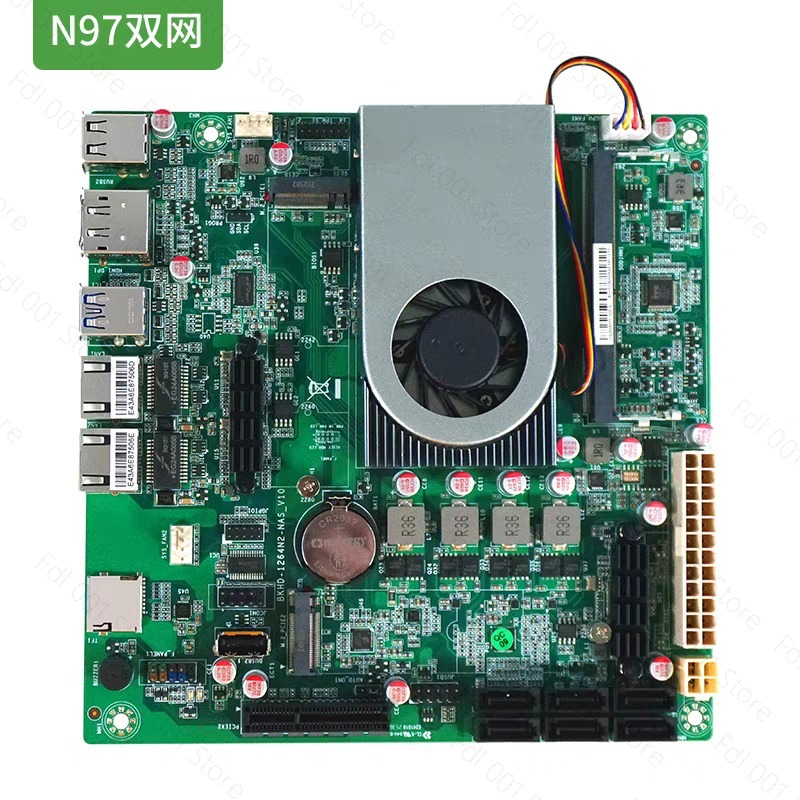 N100 Motherboard Dual 2.5G 10G - Nas Motherboard N100 6 Sata ulasan dan harga