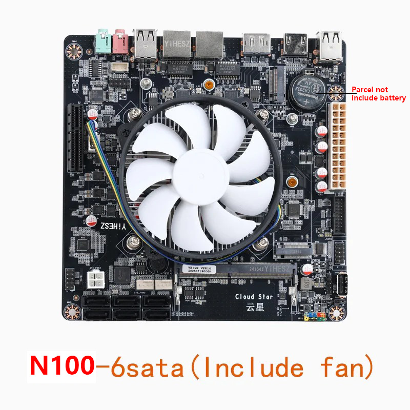 Intel N100 Mini-ITX Motherboar - Nas Motherboard N100 6 Sata ulasan dan harga