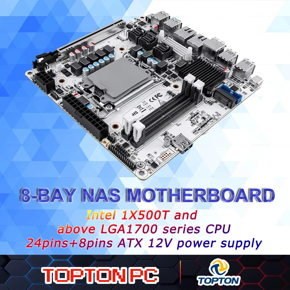 8-Bay NAS Mini ITX Motherboard - Lga 1700 Ddr5 Itx Motherboard ulasan dan harga